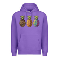 Purple pineapples leopard tie dye summer Premium Hoodie - Artiststas