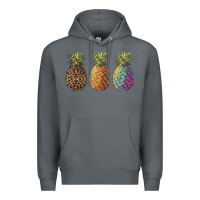 Rock pineapples leopard tie dye summer Premium Hoodie - Artiststas