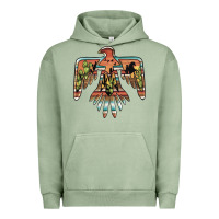 Pigment Oil Green desert thunderbird Urban Hoodie - BarkalooDesign