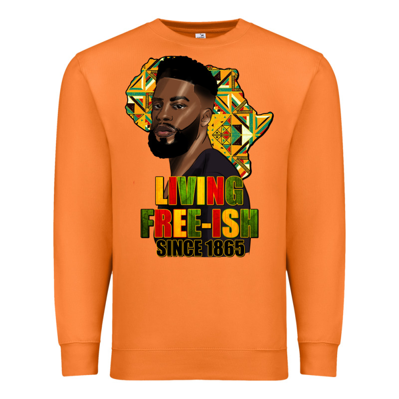 Juneteenth Living Freeish Since 1865 Premium Sweatshirt by HRA Design Shop | Teevron