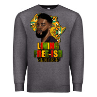 Charcoal Heather juneteenth living freeish since 1865 Premium Sweatshirt - HRA Design Shop
