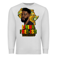 Dove Grey juneteenth living freeish since 1865 Premium Sweatshirt - HRA Design Shop
