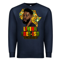 Navy juneteenth living freeish since 1865 Premium Sweatshirt - HRA Design Shop