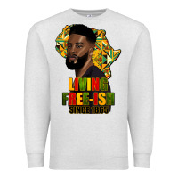 Oatmeal Heather juneteenth living freeish since 1865 Premium Sweatshirt - HRA Design Shop