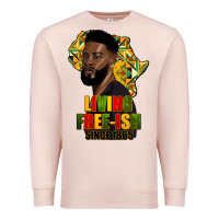 Pale Pink juneteenth living freeish since 1865 Premium Sweatshirt - HRA Design Shop