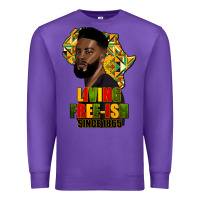 Purple juneteenth living freeish since 1865 Premium Sweatshirt - HRA Design Shop
