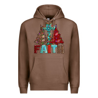Chestnut cross and christmas trees Premium Hoodie - AdoDesignShop