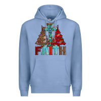 Colony Blue cross and christmas trees Premium Hoodie - AdoDesignShop