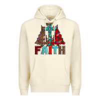 Sandshell cross and christmas trees Premium Hoodie - AdoDesignShop