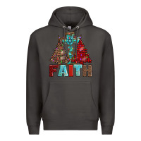 Smoke cross and christmas trees Premium Hoodie - AdoDesignShop