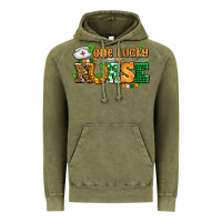 Vintage Olive one lucky nurse Vintage Hoodie - AdoDesignShop