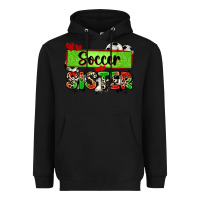 Black soccer sister with leopard Heavyweight Hoodie - Zillion Design Studio