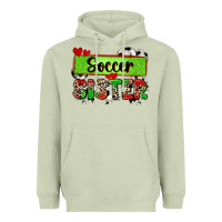 Matcha soccer sister with leopard Heavyweight Hoodie - Zillion Design Studio