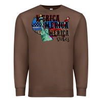 Chestnut Merica Merica Merica vibes 4th of july Premium Sweatshirt - CowGirlArtShop