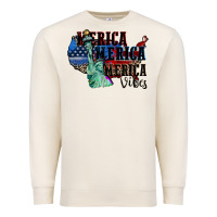 Sandshell Merica Merica Merica vibes 4th of july Premium Sweatshirt - CowGirlArtShop