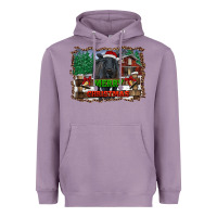 Lavender merry christmas black angus cattle and farm Heavyweight Hoodie - RanaPortraitStore