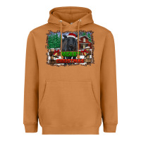 Meerkat merry christmas black angus cattle and farm Heavyweight Hoodie - RanaPortraitStore