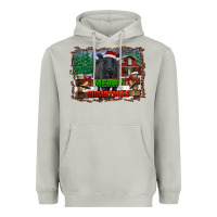 Merry Christmas Black Angus Cattle And Farm Heavyweight Hoodie | Teevron