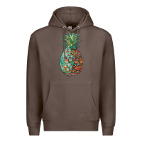 Coffee pineapple leopar turquoise serape summer Premium Hoodie - Artiststas