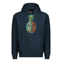 Navy pineapple leopar turquoise serape summer Premium Hoodie - Artiststas
