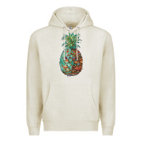 Oatmeal Heather pineapple leopar turquoise serape summer Premium Hoodie - Artiststas