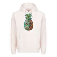 Pale Pink pineapple leopar turquoise serape summer Premium Hoodie - Artiststas