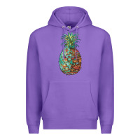 Purple pineapple leopar turquoise serape summer Premium Hoodie - Artiststas