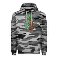 Slate Camo pineapple leopar turquoise serape summer Premium Hoodie - Artiststas