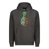 Pineapple Leopar Turquoise Serape Summer Premium Hoodie | Teevron