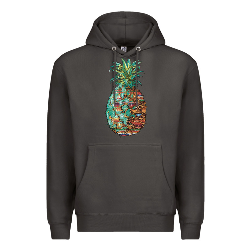 Pineapple Leopar Turquoise Serape Summer Premium Hoodie by Artiststas | Teevron
