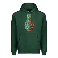 Sports Green pineapple leopar turquoise serape summer Premium Hoodie - Artiststas