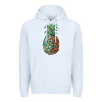 White pineapple leopar turquoise serape summer Premium Hoodie - Artiststas