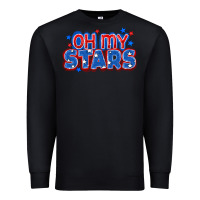 Black Oh my stars 4th of july Premium Sweatshirt - CowGirlArtShop