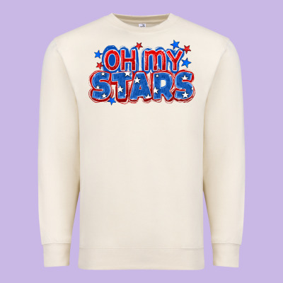 Oh My Stars 4th Of July Premium Sweatshirt Designed By Cowgirlartshop