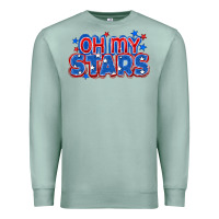 Seafoam Oh my stars 4th of july Premium Sweatshirt - CowGirlArtShop