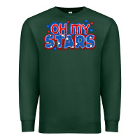 Sports Green Oh my stars 4th of july Premium Sweatshirt - CowGirlArtShop