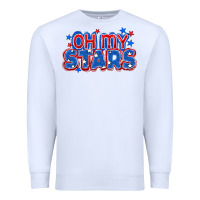 White Oh my stars 4th of july Premium Sweatshirt - CowGirlArtShop