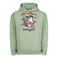 Pigment Oil Green American magic Urban Hoodie - NancyCooperArtShop