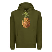 Army Green pineapple Premium Hoodie - Artiststas