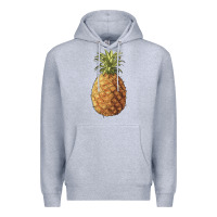 Heather Grey pineapple Premium Hoodie - Artiststas