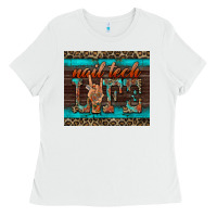 White nail tech life Ladies Tee - BarkalooDesign
