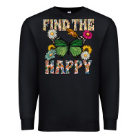 Black Kind The Happy Premium Sweatshirt - CowhideDigitalArt