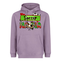 Lavender soccer nana with leopard Heavyweight Hoodie - Zillion Design Studio