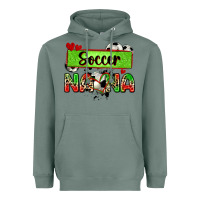 Sage soccer nana with leopard Heavyweight Hoodie - Zillion Design Studio