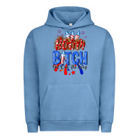 Pigment Pebble Blue boom bitch get out the way Urban Hoodie - NancyCooperArtShop