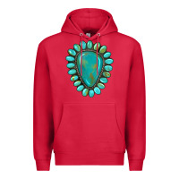 Cardinal western gemstone turquoise Premium Hoodie - Artiststas