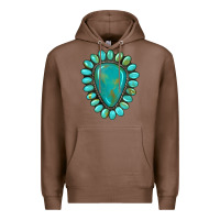 Chestnut western gemstone turquoise Premium Hoodie - Artiststas