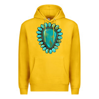 Lemon western gemstone turquoise Premium Hoodie - Artiststas