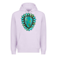 Lilac western gemstone turquoise Premium Hoodie - Artiststas