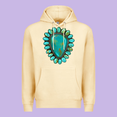 Western Gemstone Turquoise Premium Hoodie Designed By Artiststas